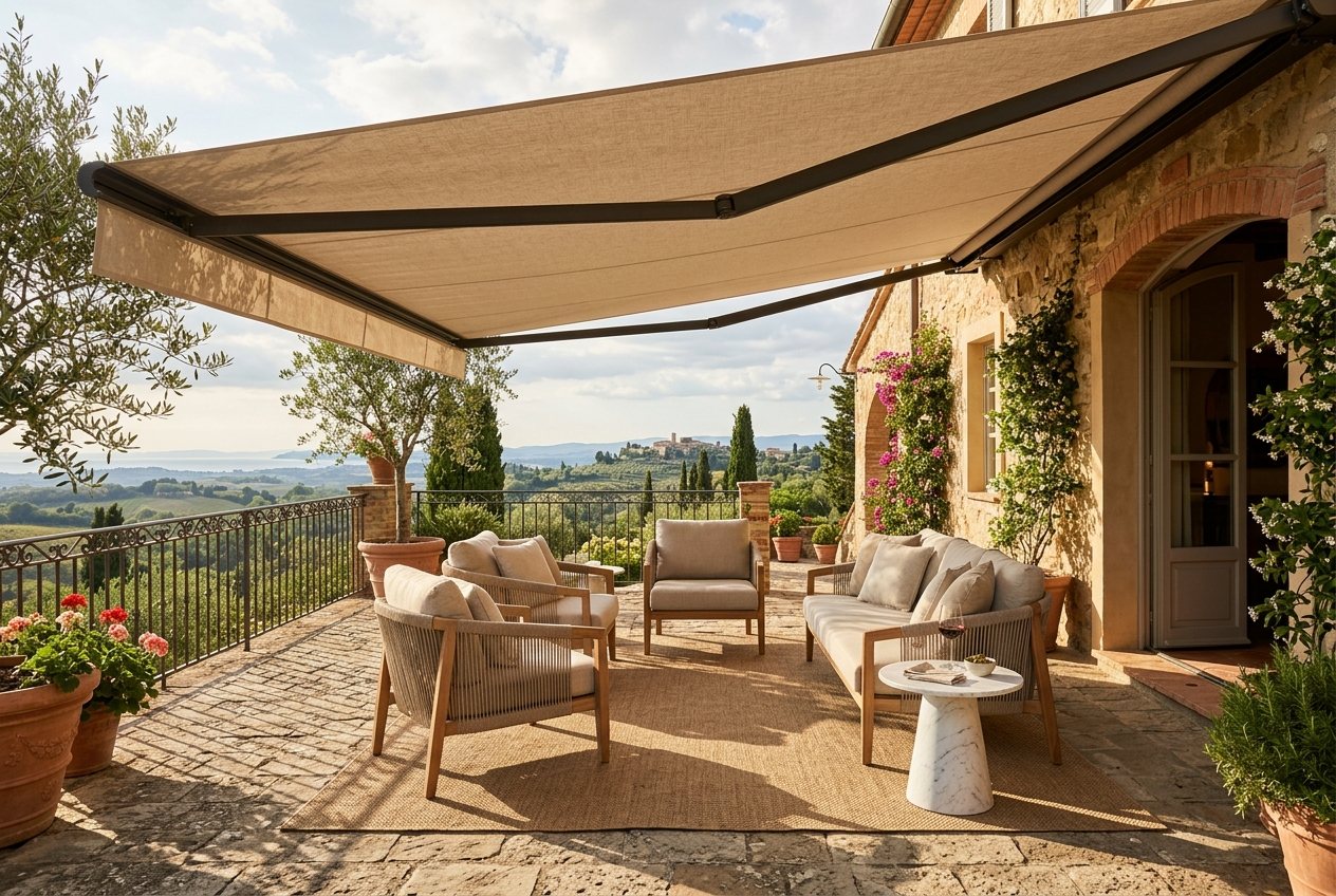 Tenda da sole a bracci
